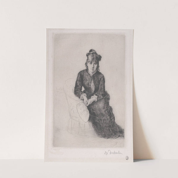 Portrait of Berthe Morisot (ca. 1876) by Marcellin-Gilbert Desboutin