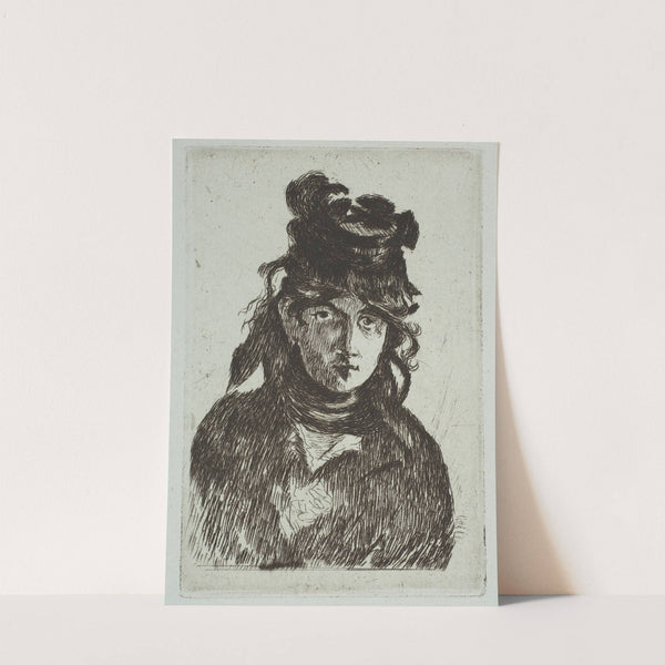 Portrait of Berthe Morisot (1872–74) by Édouard Manet