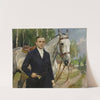 Portrait of Bronisław Krystall with a horse (1923) by Wojciech Kossak