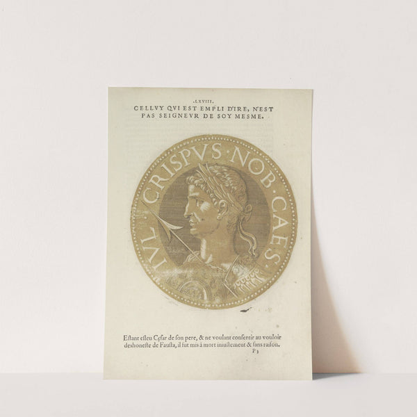 Portrait of Caesar Crispus (1557-1559) by Hubert Goltzius