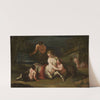 Portrait of centaur family against landscape by Anonymous