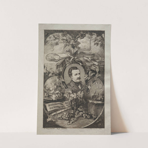 Portrait of Champfleury, after Gustave Courbet (1859) by Félix Bracquemond