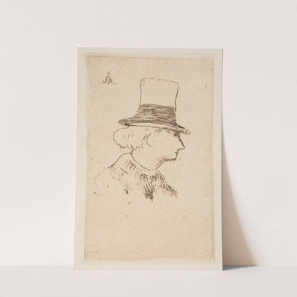 Portrait of Charles Baudelaire, in profile (1862) by Édouard Manet