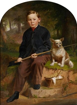 Portrait of Charles H. Brewer (Boy Fishing with Dog)