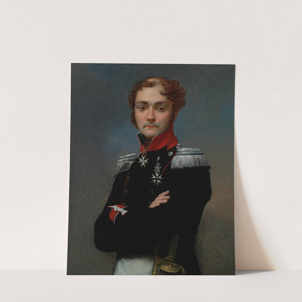 Portrait of Charles-Louis Regnault, an Officer from the Napoleonic Wars by Jean-Baptiste Regnault