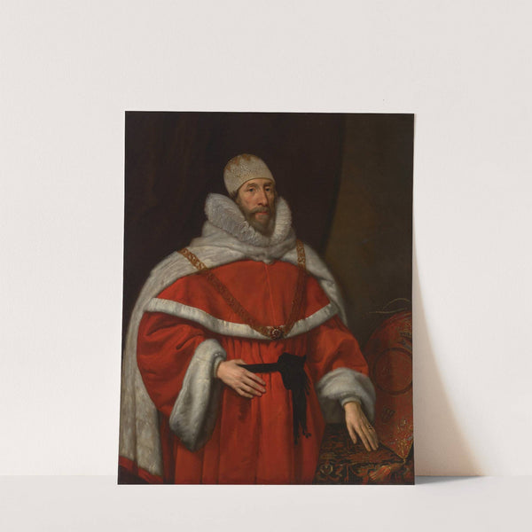 Portrait of Chief Justice Sir Henry Hobart (1560-1625), 1st Bt. by Daniel Mytens