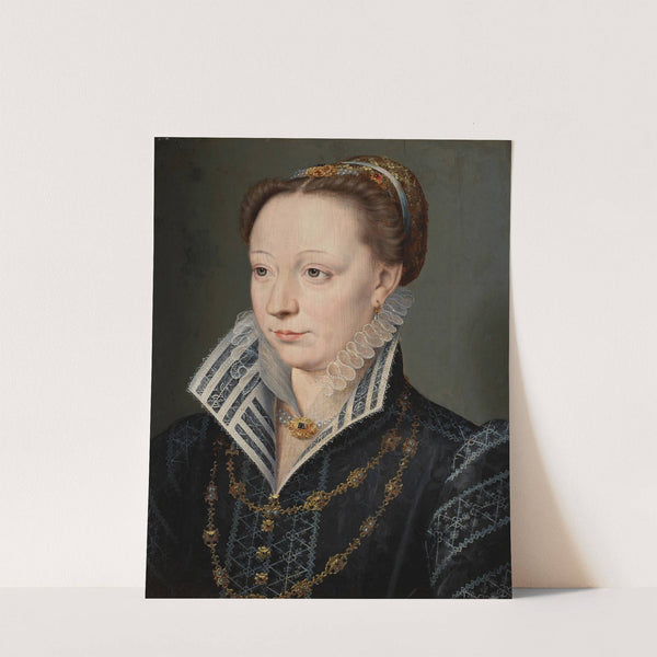 Portrait of Claude Catherine de Clermont-Tonnerre, Duchess of Retz (1543–1603) (1571) by Follower of François Clouet