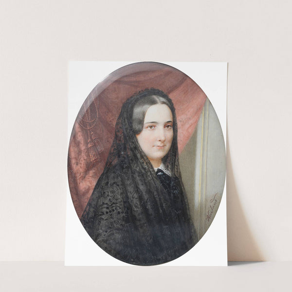 Portrait of Coelestine Gräfin Batthyány by Friedrich Wailand
