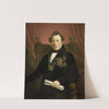 Portrait of Coenraad van Hulst, Actor, as President of the Arts-Promoting Company VW in Amsterdam (so named after the founders Casper Vreedenberg and Jan van Well) by Jan Cornelis van Rossum
