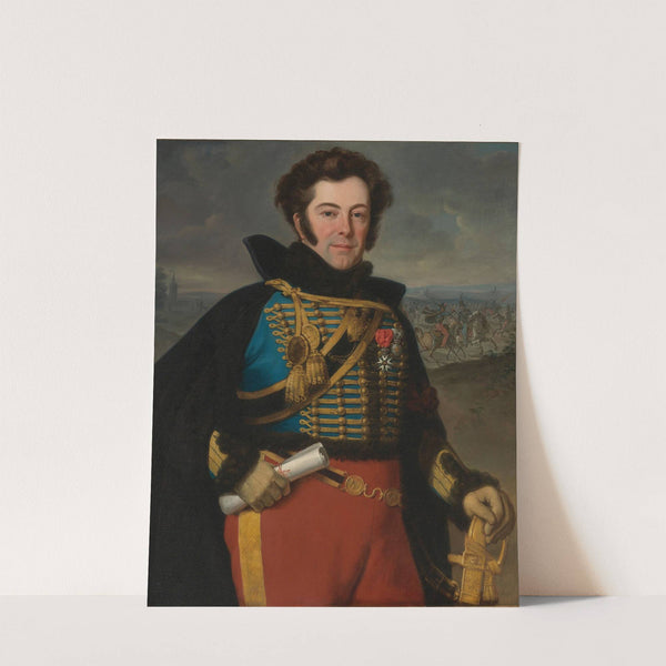 Portrait Of Colonel Auguste-Frederic-Bon-Amour, Marquis De Talhouët by Horace Vernet