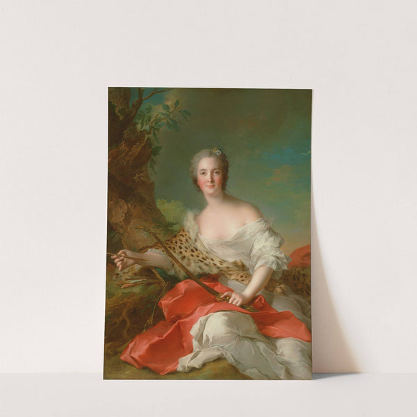 Portrait of Constance-Gabrielle-Magdeleine Bonnier de la Mosson as Diana by Jean-Marc Nattier