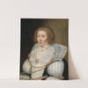 Portrait Of Cornelia Grijp, The Coat-Of-Arms Of The Grijp Family Weaved In Her Collar by Jan Anthonisz van Ravesteyn