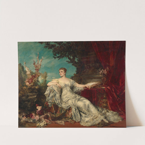 Portrait Of Countess Gabrielle Louise Marie Duchâtel (1854-1889), Wife Of The French Ambassador In Vienna by Hans Makart