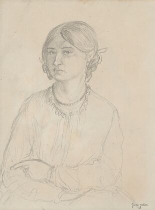 Portrait of Dorelia, with Braided Hair