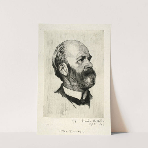 Portrait of Dr. Burrill by Newton A. Wells