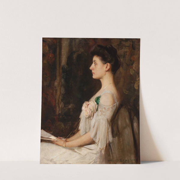 Portrait of Edith Wayne (Seated Lady in Profile) by Edward Wilbur Dean Hamilton