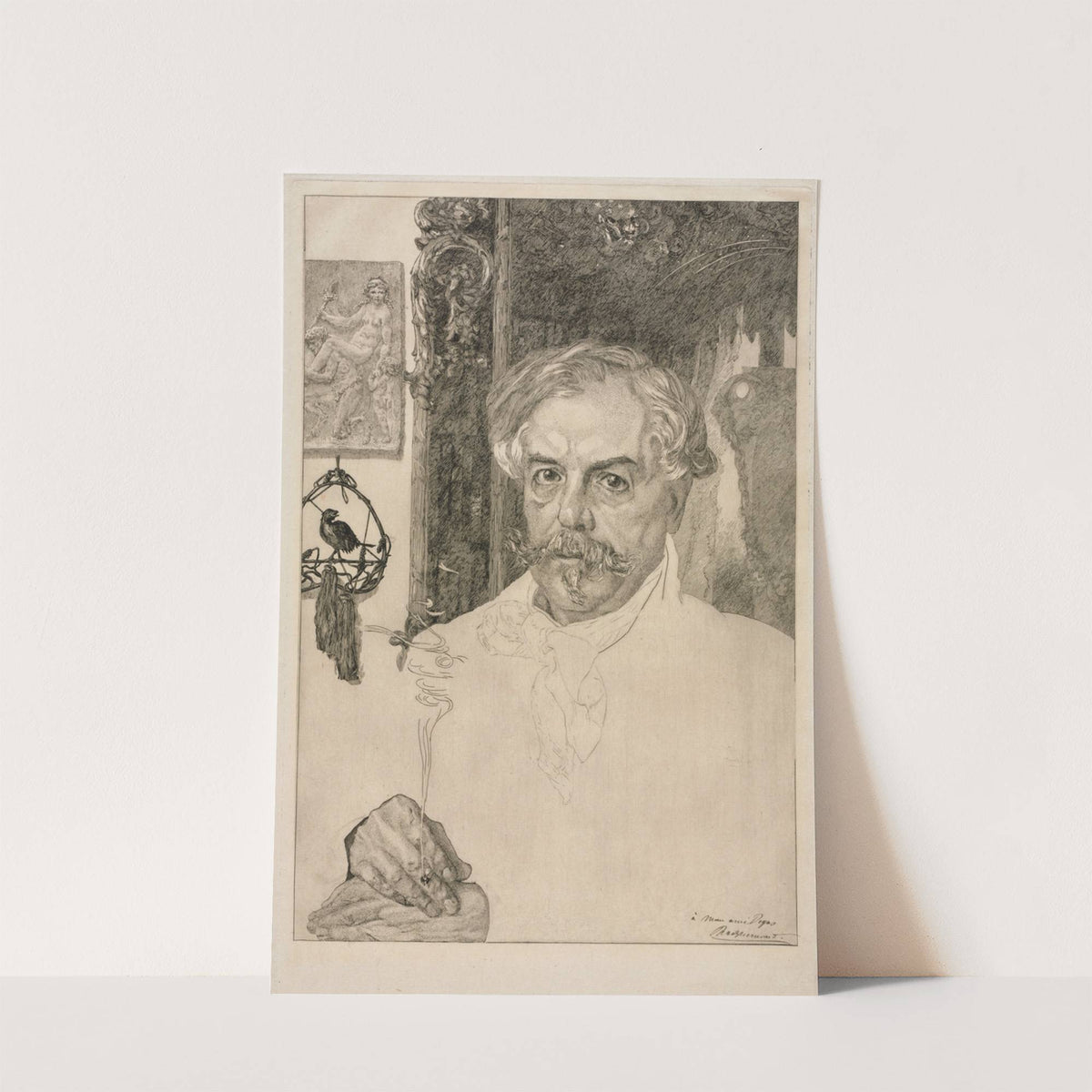 Portrait of Edmond de Goncourt (1882) by Félix Bracquemond