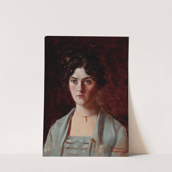Portrait of Edna E. Redding by Norman Rockwell