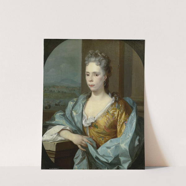 Portrait of Elisabeth van Riebeeck, Daughter of Abraham van Riebeeck, Wife of Gerard van Oosten by Nicolaas Verkolje