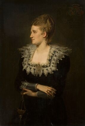 Portrait of Elżbieta de Vaux (19th century)