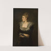 Portrait of Elżbieta de Vaux (19th century) by August Cesar