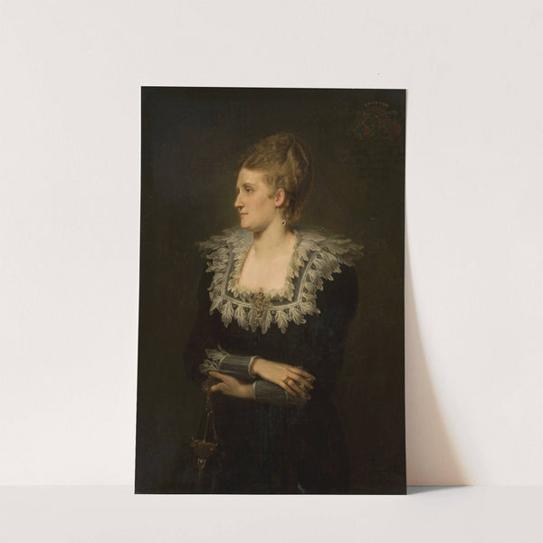 Portrait of Elżbieta de Vaux (19th century) by August Cesar