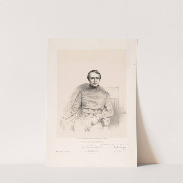 Portrait of Émile de Girardin (1848) by Marie-Alexandre Alophe