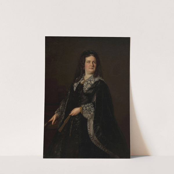 Portrait of Emilia Reszke (1862) by Józef Simmler