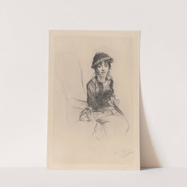 Portrait of Emma Dauvilliers (about 1889) by Marcellin-Gilbert Desboutin