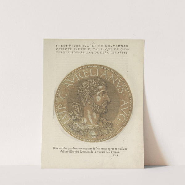 Portrait of Emperor Aurelianus (1557-1559) by Hubert Goltzius