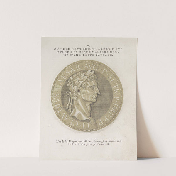 Portrait of Emperor Claudius I (1557-1559) by Hubert Goltzius