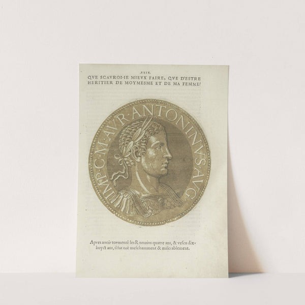 Portrait of Emperor Elagabalus (1557-1559) by Hubert Goltzius