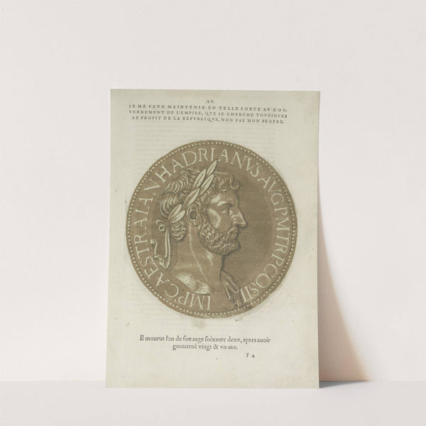 Portrait of Emperor Hadrianus (1557-1559) by Hubert Goltzius