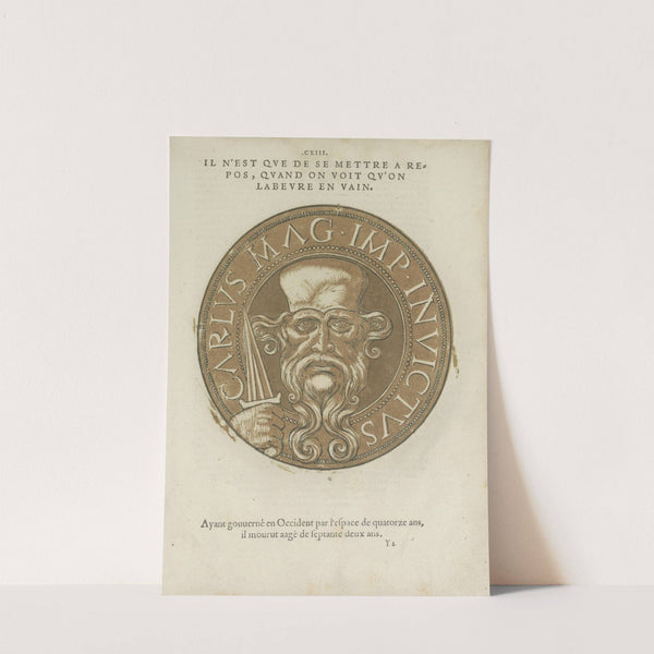 Portrait of Emperor Karel de Grote (1557-1559) by Hubert Goltzius