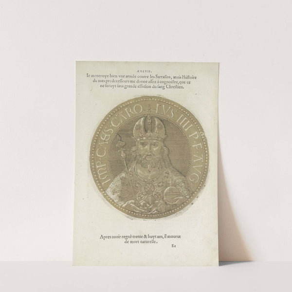 Portrait of Emperor Karel IV (1557-1559) by Hubert Goltzius