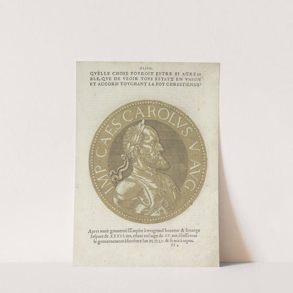 Portrait of Emperor Karel V (1557-1559) by Hubert Goltzius