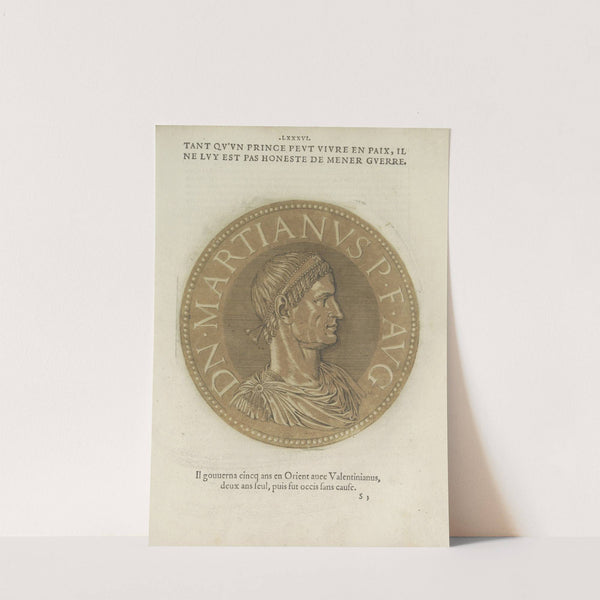 Portrait of Emperor Marcianus (1557-1559) by Hubert Goltzius