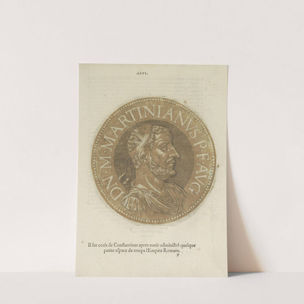 Portrait of Emperor Martinianus (1557-1559) by Hubert Goltzius