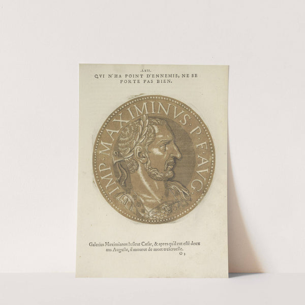 Portrait of Emperor Maximinus II Daia (1557-1559) by Hubert Goltzius