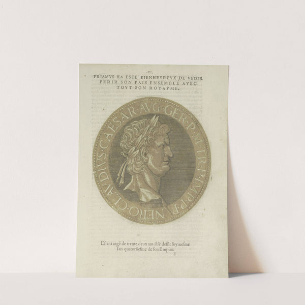 Portrait of Emperor Nero (1557-1559) by Hubert Goltzius