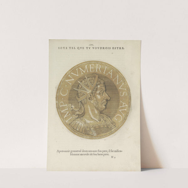 Portrait of Emperor Numerianus (1557-1559) by Hubert Goltzius