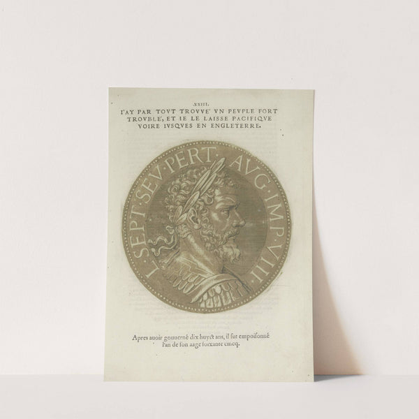 Portrait of Emperor Septimius Severus (1557-1559) by Hubert Goltzius