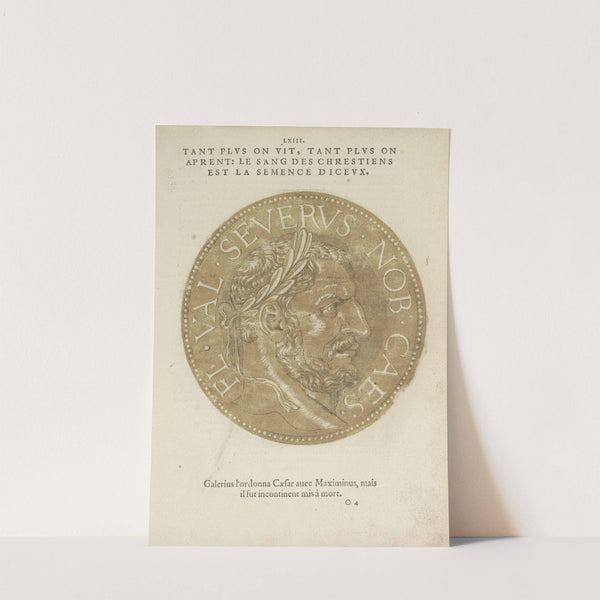 Portrait of Emperor Severus II (1557-1559) by Hubert Goltzius