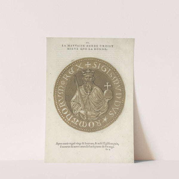 Portrait of Emperor Sigismund (1557-1559) by Hubert Goltzius