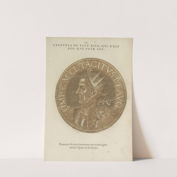 Portrait of Emperor Tacitus (1557-1559) by Hubert Goltzius