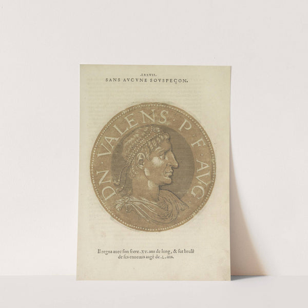 Portrait of Emperor Valens (1557-1559) by Hubert Goltzius