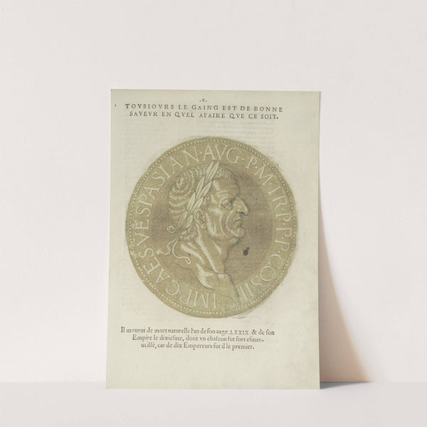 Portrait of Emperor Vespasianus (1557-1559) by Hubert Goltzius