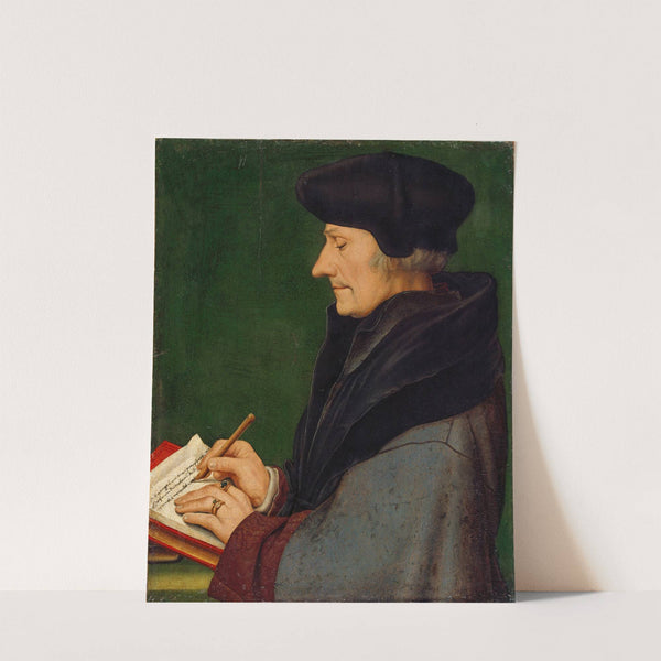 Portrait of Erasmus of Rotterdam Writing by Hans Holbein The Younger