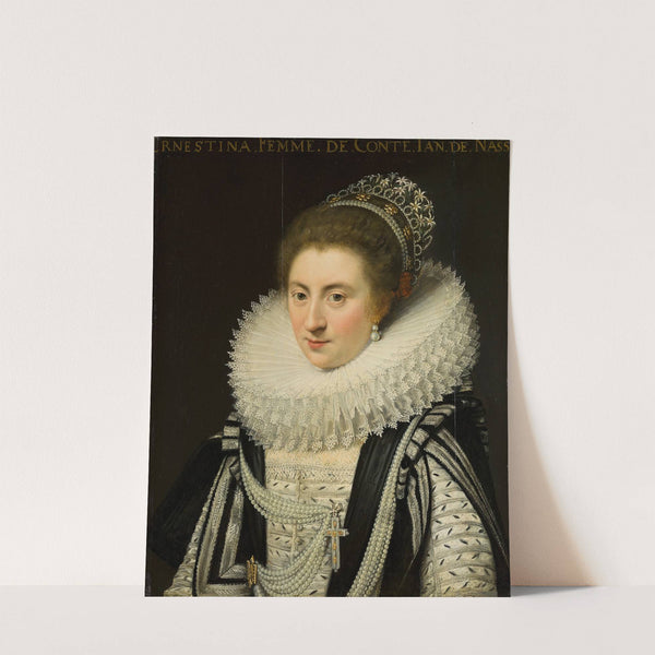 Portrait of Ernestine Yolande (1594-1663),Princess of Ligne by Jan Anthonisz van Ravesteyn