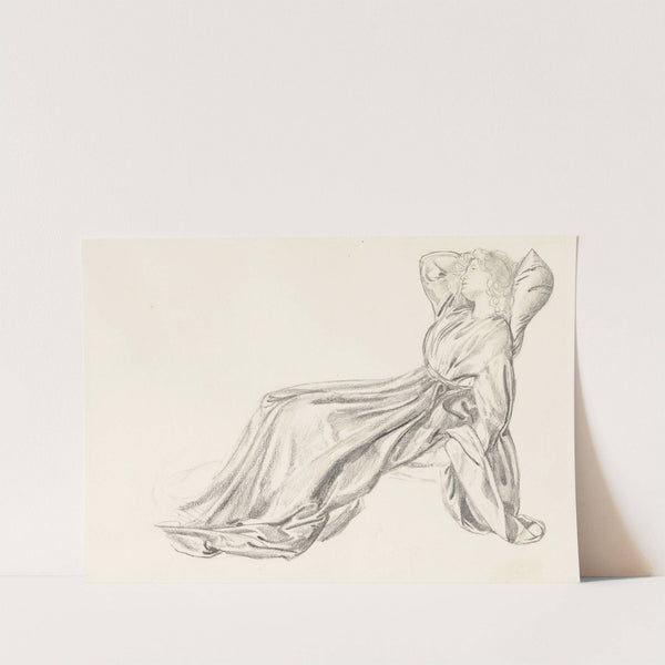 Portrait of Fanny Cornforth, reclining in a chair, for 'Laus Veneris' by Sir Edward Coley Burne-Jones